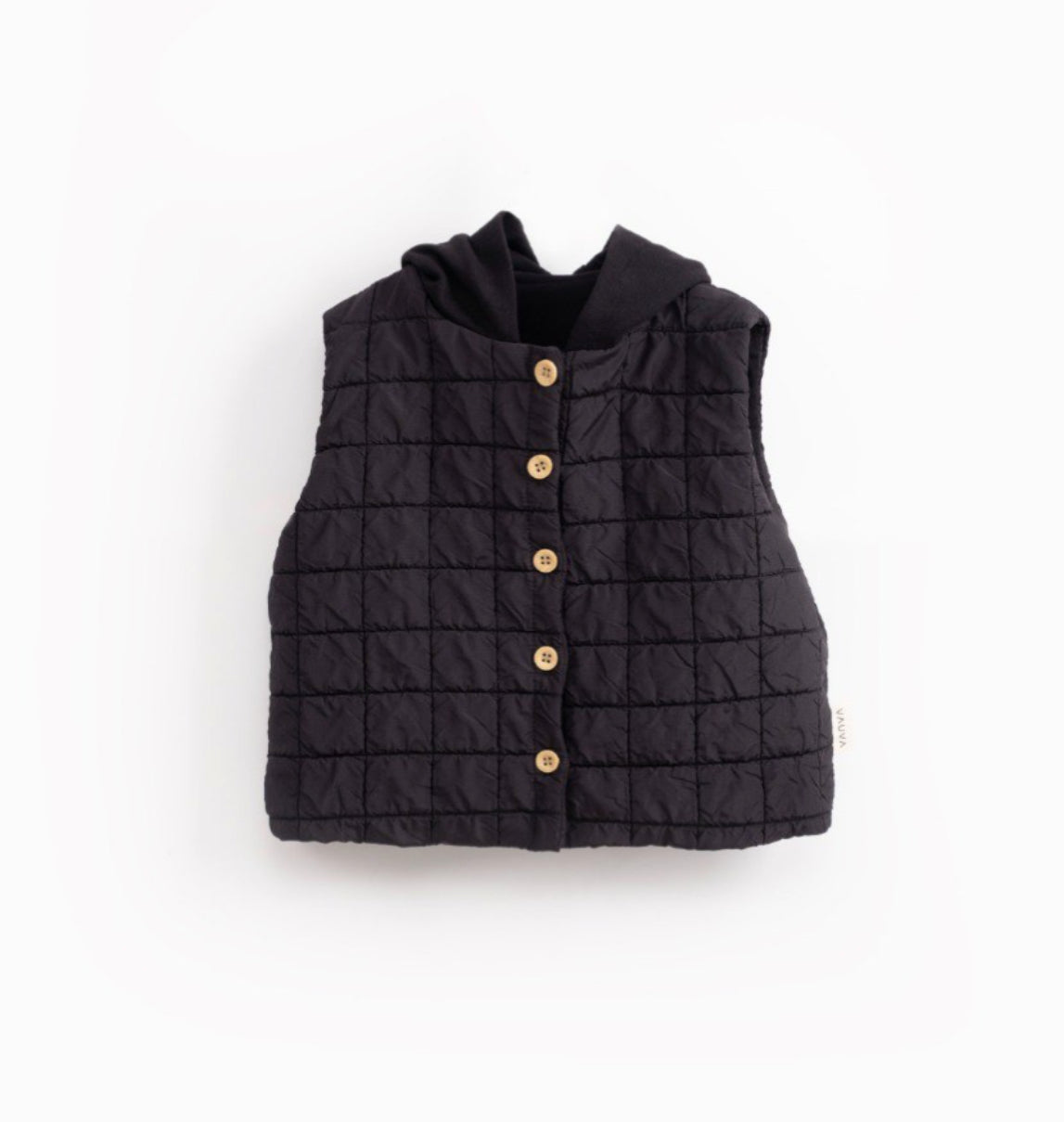 Kinder Bodywarmer- Gewateerd Gilet voor Baby's & Peuters - Karamelkleur -Zwart - Grijs