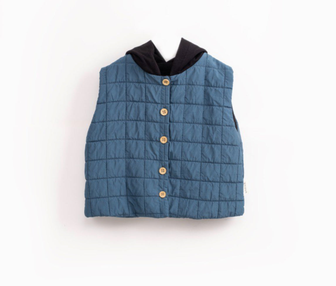 Kinder Bodywarmer- Gewateerd Gilet voor Baby's & Peuters - Karamelkleur -Zwart - Grijs