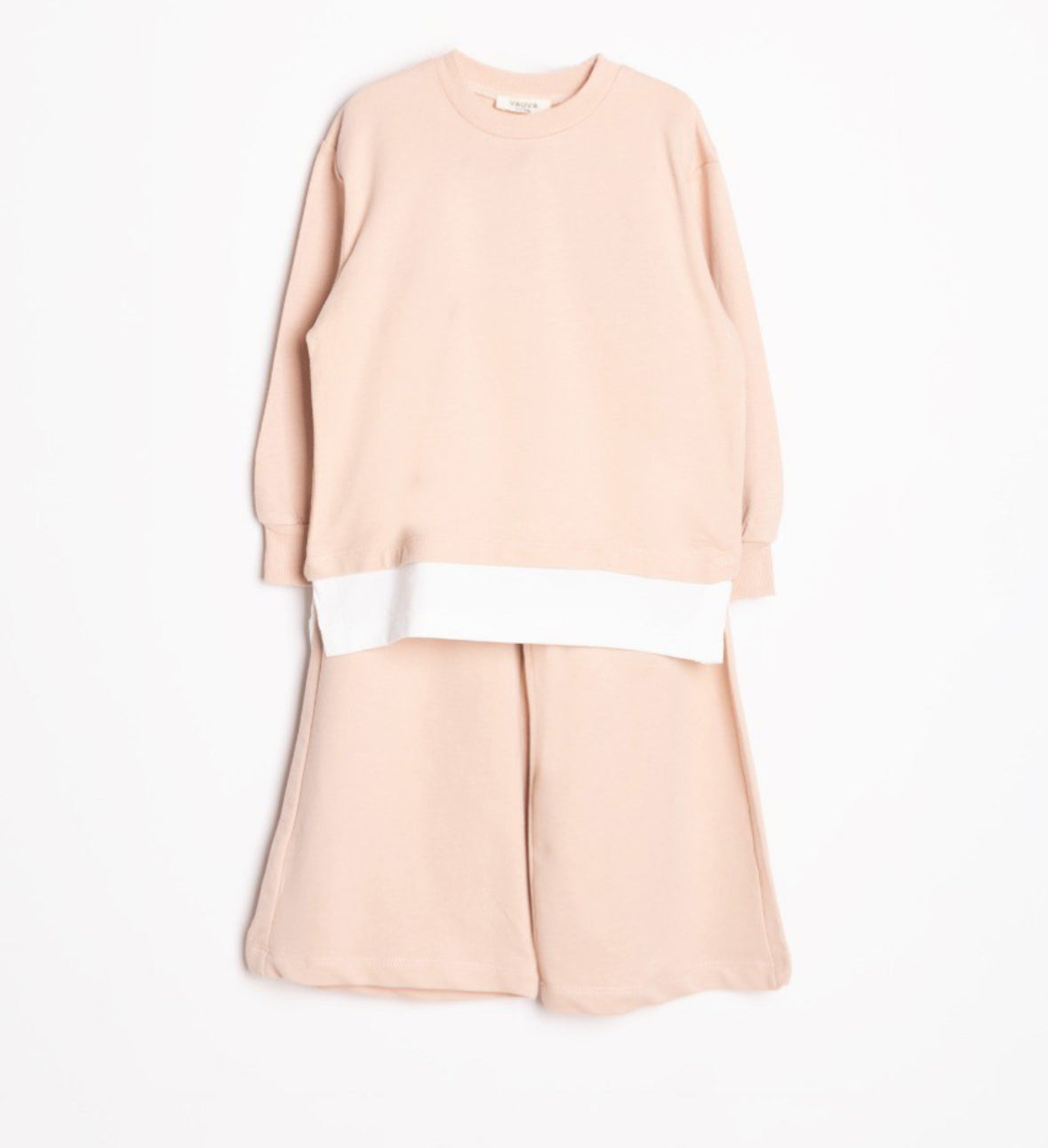 Meisjes set 2-delig – Sweatshirt en broek, beige