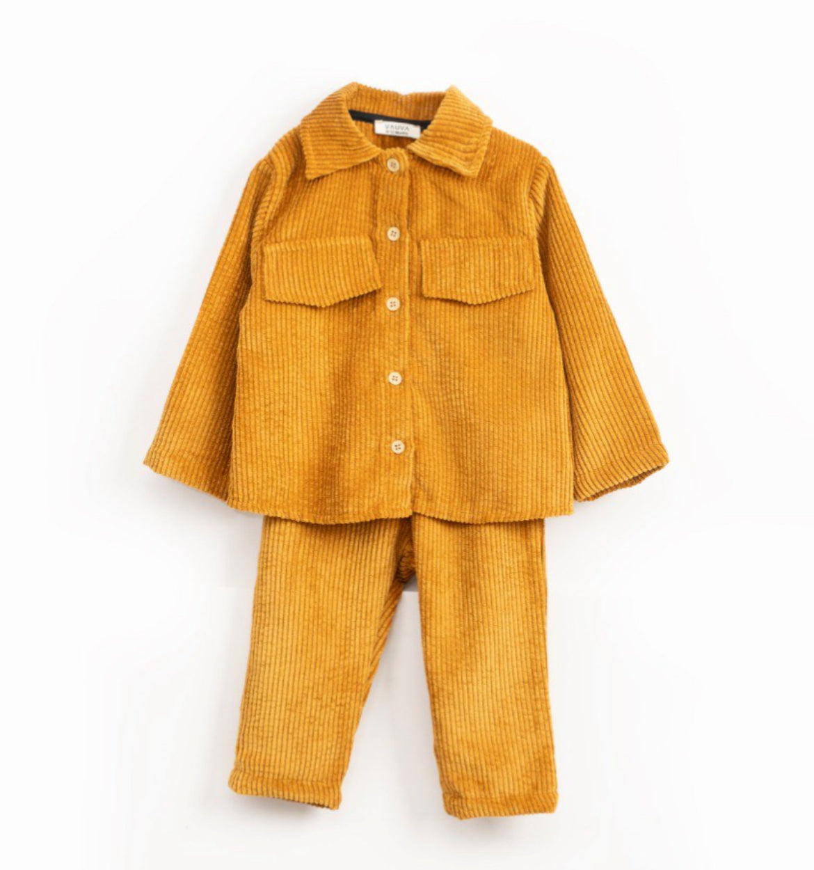 Kinder Corduroy Set – Zacht Ribfluweel Pak met Overhemd en Broek