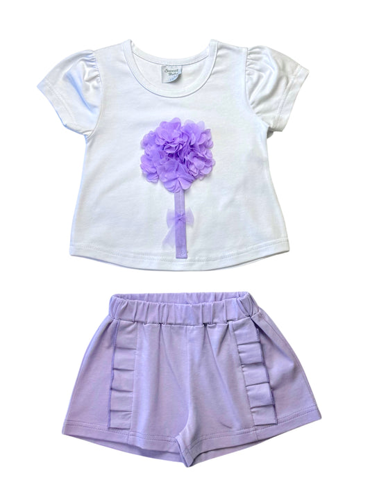 Set Paars flower