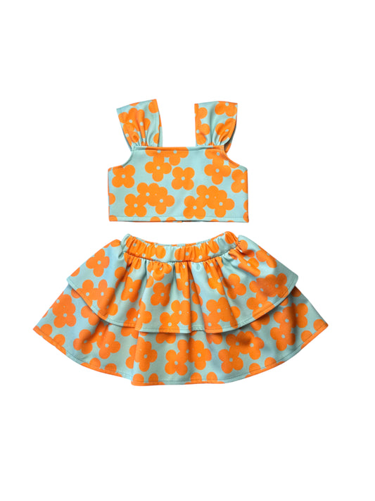 Bloem oranje Set