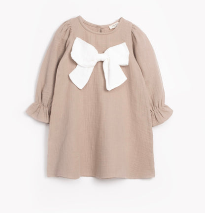 Charlotte Jurkje- Beige met Grote Strik