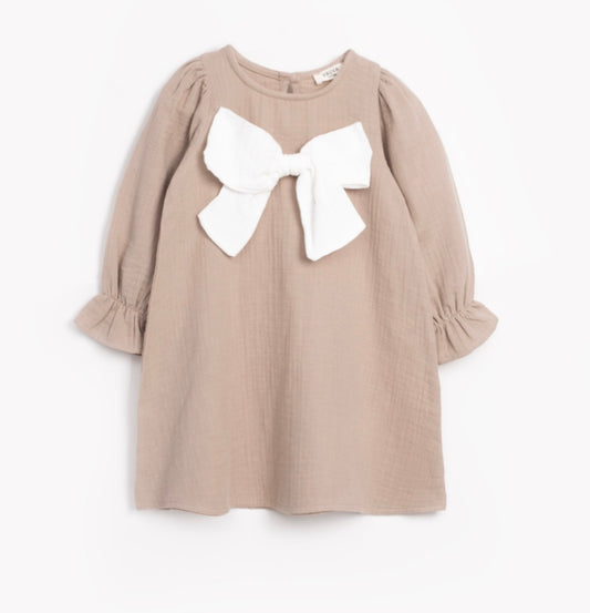 Charlotte Jurkje- Beige met Grote Strik