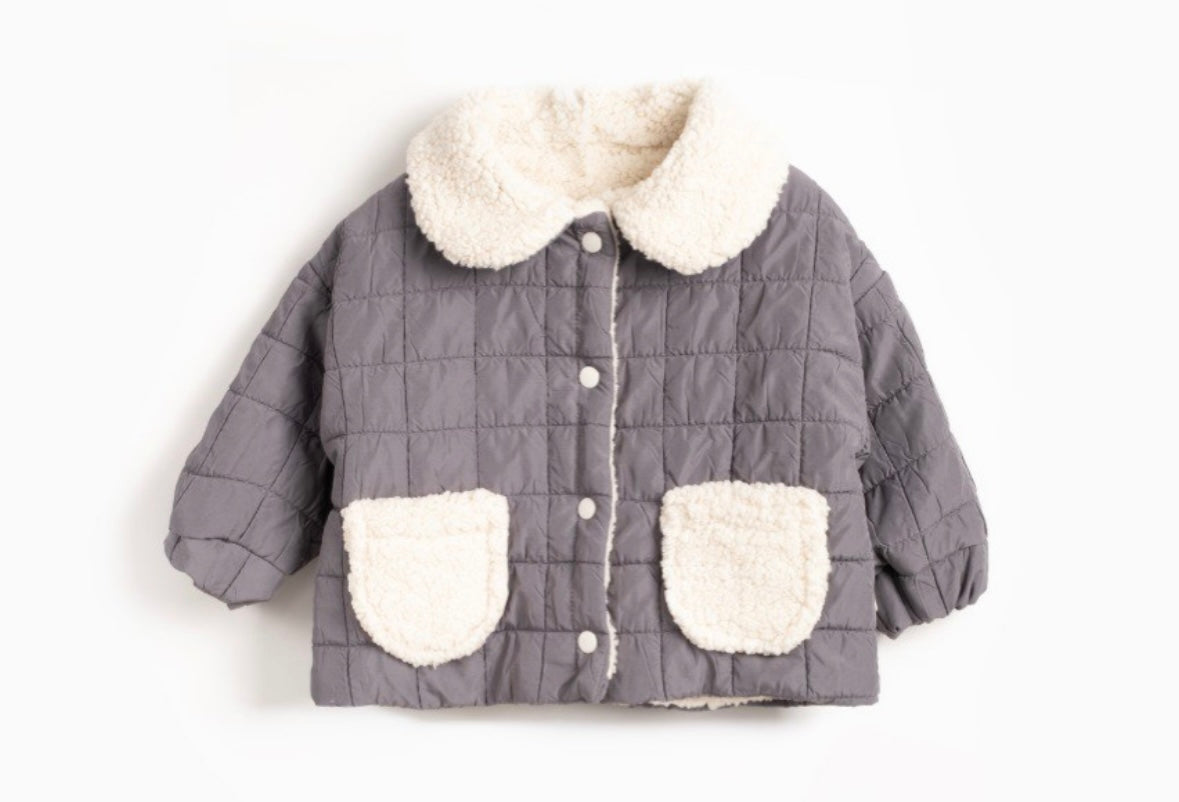 waterafstotende teddy kinderjas – warme unisex winterjas