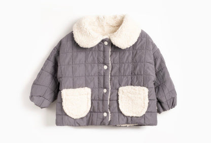 waterafstotende teddy kinderjas – warme unisex winterjas