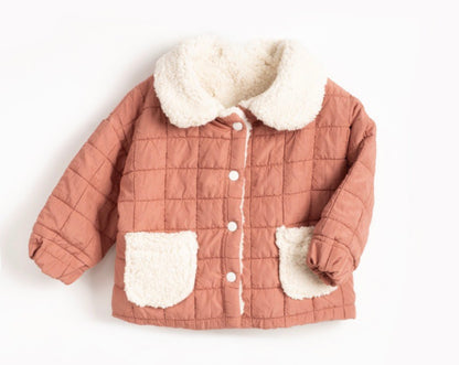 waterafstotende teddy kinderjas – warme unisex winterjas