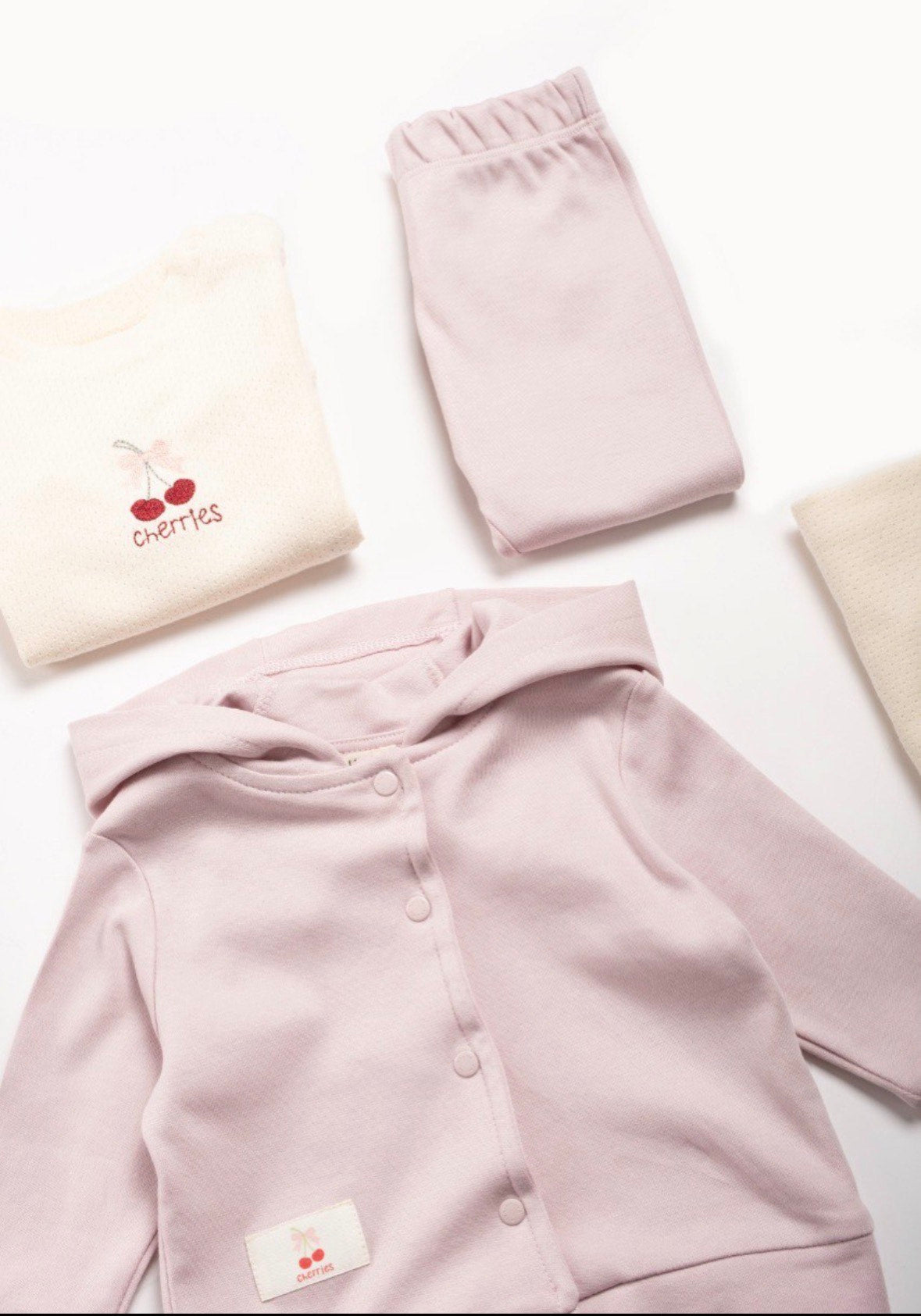 Roze Baby Kledingset 3-Delig – Zachte en Comfortabele Set voor Baby