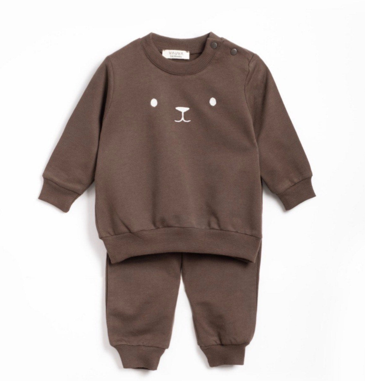 Bruin Baby & Peuter Joggingpak – Zachte en Comfortabele Kinderkleding Set